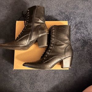 Coconuts By Matisse Cody Black Lace-up Boots